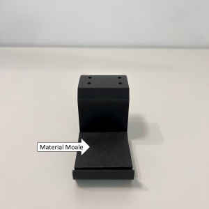 Suport casti sub birou, Primdere cu suruburi, Negru, imprimat 3D din PLA (Bioplastic), Material moale - Img 4