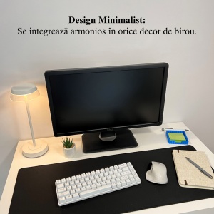 Suport pentru notite de birou cu spatiu dedicat pentru pixuri + sablon pentru liste personalizate, Albastru,9.5 cm, imprimat 3D din PLA (Bioplastic) - Img 5