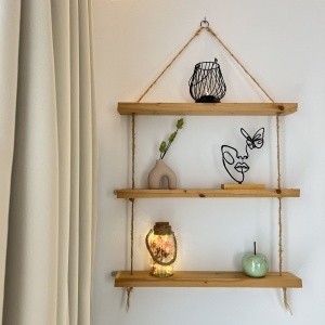 Decoratiune Casa, Chipul cu Fluture – DECORADI®, Eco-friendly, Baza din Lemn Natural, Design Abstract, Negru 22cm – Cadou sau Decoratiune de interior cu design modern, Printat 3D din PLA Eco (plastic biodegradabil) - Img 5