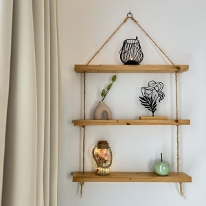 Decoratiune Casa, Eleganta Feminina – DECORADI®, Eco-friendly, Baza din Lemn Natural, Design Abstract, Negru 21cm – Cadou sau Decoratiune de interior cu design modern, Printat 3D din PLA Eco (plastic biodegradabil) - Img 5