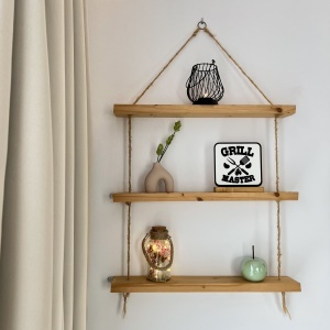 Decoratiune Casa, Grill Master – DECORADI®, Eco-friendly, Baza din Lemn Natural, Design Modern, alb / negru 17cm – Cadou sau Decoratiune de interior ideala pentru iubitorii de gratare, Printat 3D din PLA (plastic biodegradabil) - Img 5