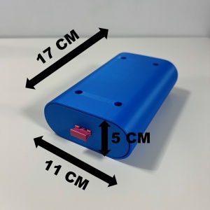 Sertar oval birou, Albastru, 17.5 X 11 X 5 cm, imprimat 3D din PLA (Bioplastic) - Img 6