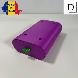 Sertar oval birou, Mov, 17.5 X 11 X 5 cm, imprimat 3D din PLA (Bioplastic) - Img 2