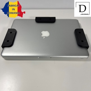 Suport pentru laptop sub birou, negru, imprimat 3D din PLA (Bioplastic) - Img 2
