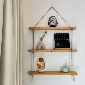Calendar decorativ birou – Perpetuu, DECORADI®, Eco-friendly, Baza din Lemn Natural, Design Abstract, negru / auriu, 23cm – Cadou sau Decoratiune de interior cu design modern, Printat 3D din PLA ECO (plastic biodegradabil) - Img 5