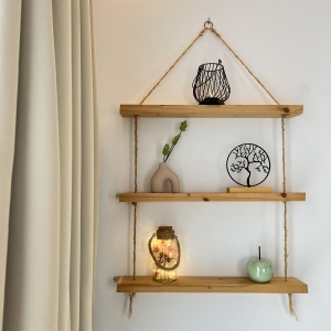Decoratiune Casa, Copacul Vietii – DECORADI®, Eco-friendly, Baza din Lemn Natural, Design Abstract, Negru 21cm – Cadou sau Decoratiune de interior cu design modern, Printat 3D din PLA Eco (plastic biodegradabil) - Img 5