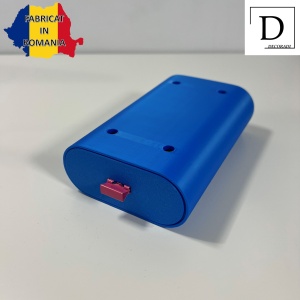 Sertar oval birou, Albastru, 17.5 X 11 X 5 cm, imprimat 3D din PLA (Bioplastic) - Img 2