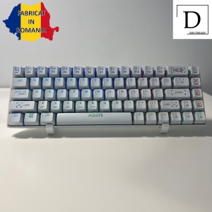 Set 2 suporti pentru tastatura imprimati 3D din PLA (Bioplastic), ALB, Permite eliberarea rapida a biroului, Pune in valoare tastaturile de colectie - Img 2