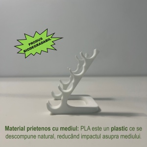 Suport pentru 4 pixuri, Alb, imprimat 3D din PLA (Bioplastic) - Img 3