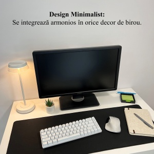 Suport pentru notite de birou cu spatiu dedicat pentru pixuri + sablon pentru liste personalizate, Negru, 9.5 cm, imprimat 3D din PLA (Bioplastic) - Img 5