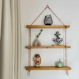Decoratiune Casa, Ancora – DECORADI®, Eco-friendly, Baza din Lemn Natural, Design Modern, Negru 21cm – Cadou sau Decoratiune de interior ideala pentru iubitorii de navigatie, etc. Printat 3D din PLA ECO (plastic biodegradabil) - Img 5