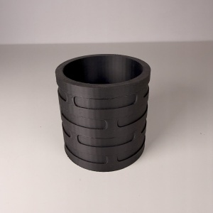 Set 2 Ghivece pentru plante mici (plantele nu sunt incluse), Diametru intern 6 cm, Negru, Printat 3D din PLA ECO(plastic biodegradabil) - Img 5