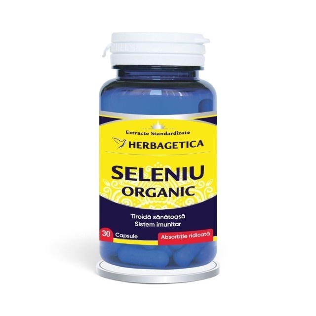 Seleniu Organic, 30 capsule, Herbagetica