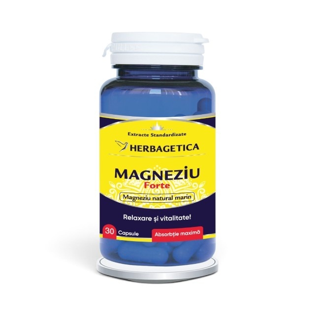 Magneziu Forte, 30 capsule, Herbagetica