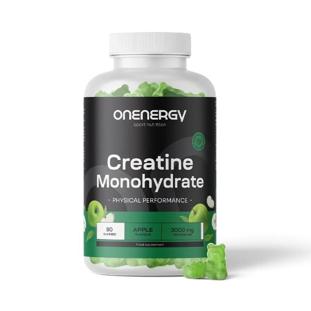 Creatină Monohidrat 3000 mg, supliment alimentar sub formă de jeleuri pentru susținerea forței musculare și a performanț