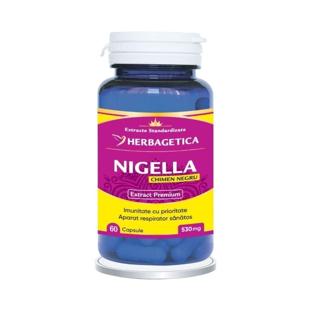 Nigella Chimen Negru, 60 capsule, Herbagetica