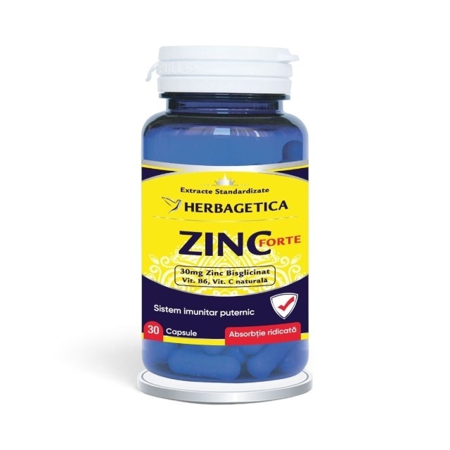 Zinc Forte, 30 capsule, Herbagetica