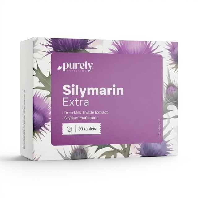 Silymarin Extra, extract concentrat de armurariu cu 70 mg silimarină, susține echilibrul organismului, 30 tablete, Purely Nutrition