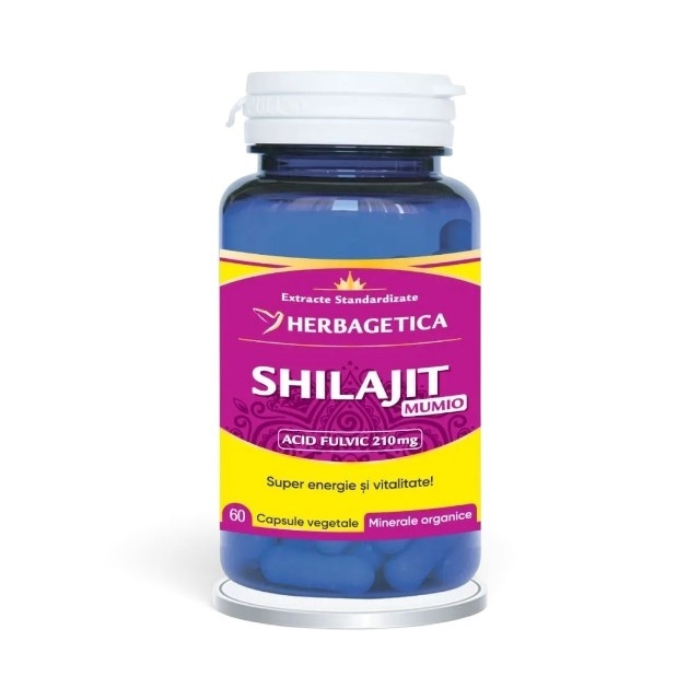 Shilajit Mumio, 60 capsule vegetale, Herbagetica
