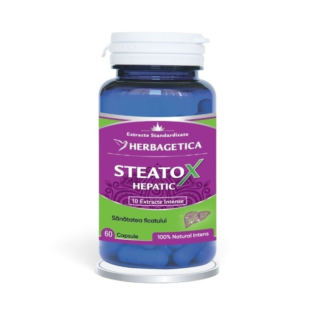 Steatox Hepatic, 60 capsule, Herbagetica