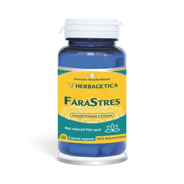 Fără Stres, 60 capsule, Herbagetica