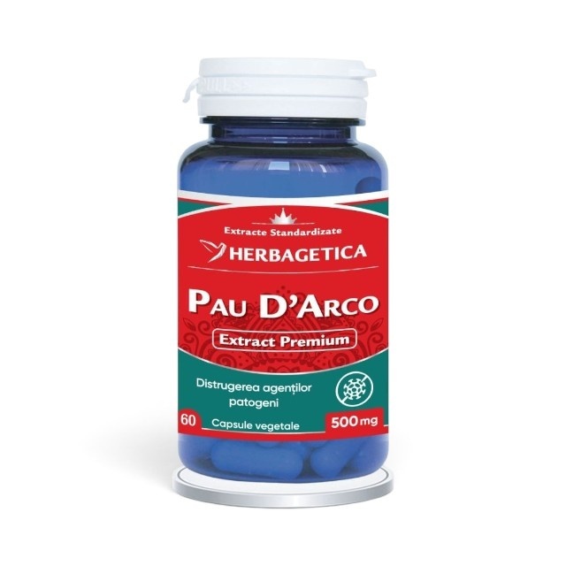 Pau D'Arco, 60 capsule vegetale, Herbagetica