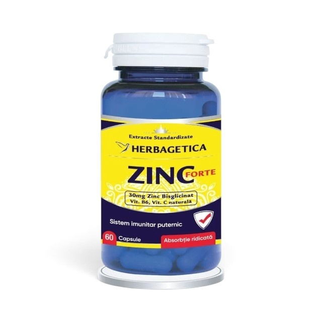 Zinc Forte, 60 capsule, Herbagetica