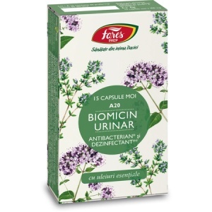 Biomicin urinar, A20, 15 capsule moi, Fares