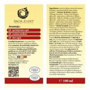 Calmotusin Junior cu Gust de Cireșe, 100 ml, Dacia Plant - Img 2