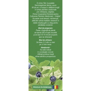 Ceai Afin frunze D136, contribuie la metabolismul normal al glucidelor și ajută la menținerea unui tranzit intestinal normal, 50 g, Fares - Img 2