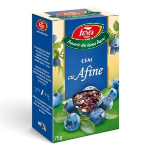 Ceai cu afine, ceai din fructe pentru relaxare, hidratare și un plus de prospețime, 75 g, Fares