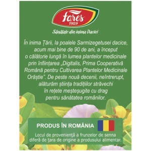 Ceai curățarea colonului D83, 20 plicuri, Fares - Img 4