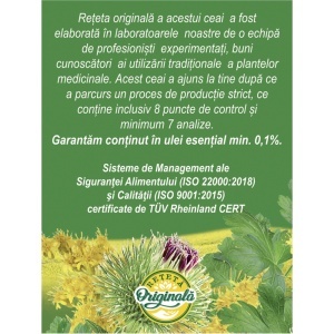 Ceai Diuretic U101, 20 plicuri, Fares - Img 4