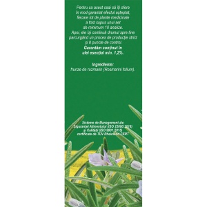 Ceai frunze Rozmarin D132, 50 g, Fares - Img 2