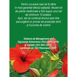 Ceai Hibiscus, U102, 20 plicuri, Fares - Img 4