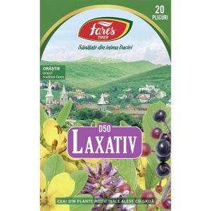 Ceai Laxativ, D50, 20 plicuri, Fares - Img 2