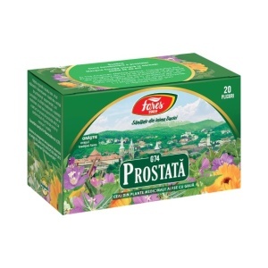 Ceai Prostată G74, susține sănătatea prostatei, ajută la menținerea unei urinări normale și reducerea disconfortului urinar, 20 plicuri, Fares