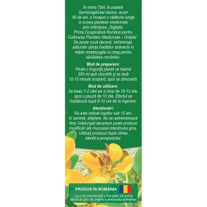 Ceai Senna frunze D 131, 50 g, Fares - Img 3