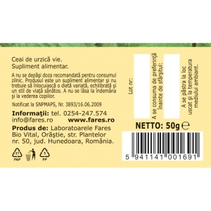 Ceai Urzică vie iarbă F182, 50 g, Fares - Img 5