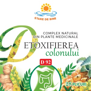 Complex natural din plante medicinale Detoxifierea colonului, D92, 28 plicuri, Fares - Img 4