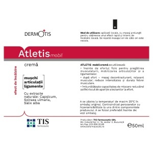 DermoTis Atletis cremă, 50 ml, Tis Farmaceutic - Img 2