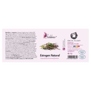 Estrogen Natural Sublima, 60 comprimate, Dacia plant - Img 2