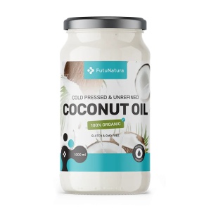 FutuNatura, Cold pressed&Unrefined Coconut Oil - ulei de cocos, 1000 ml