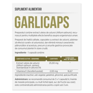 Garlicaps, 30 capsule, Parapharm - Img 2