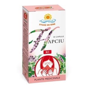 Hapciu Răceală și Gripă R3, capsule pentru disconfort respirator, gât iritat și susținerea imunității, 30 capsule, Fares