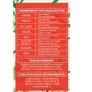 Hapciu Răceală și Gripă solubil, R30, 12 plicuri, Fares - Img 6