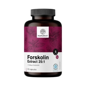 HealthyWorld, Forkosolin Extract 25:1 - extract din urzică indiană, pentru susținerea metabolismului, 60 capsule