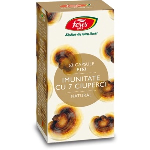 Imunitate cu 7 ciuperci, F163, 63 capsule, Fares