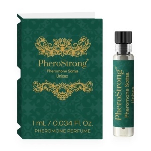 PheroStrong Soma, mostră parfum cu feromoni unisex, cu note de tutun, cafea neagră și lemn de santal, 1 ml, Medica-Group