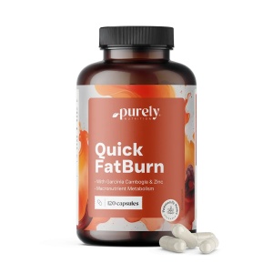 Purely Nutrition, Quick FatBurn - supliment alimentar destinat susținerii metabolismului, 120 capsule - Img 2